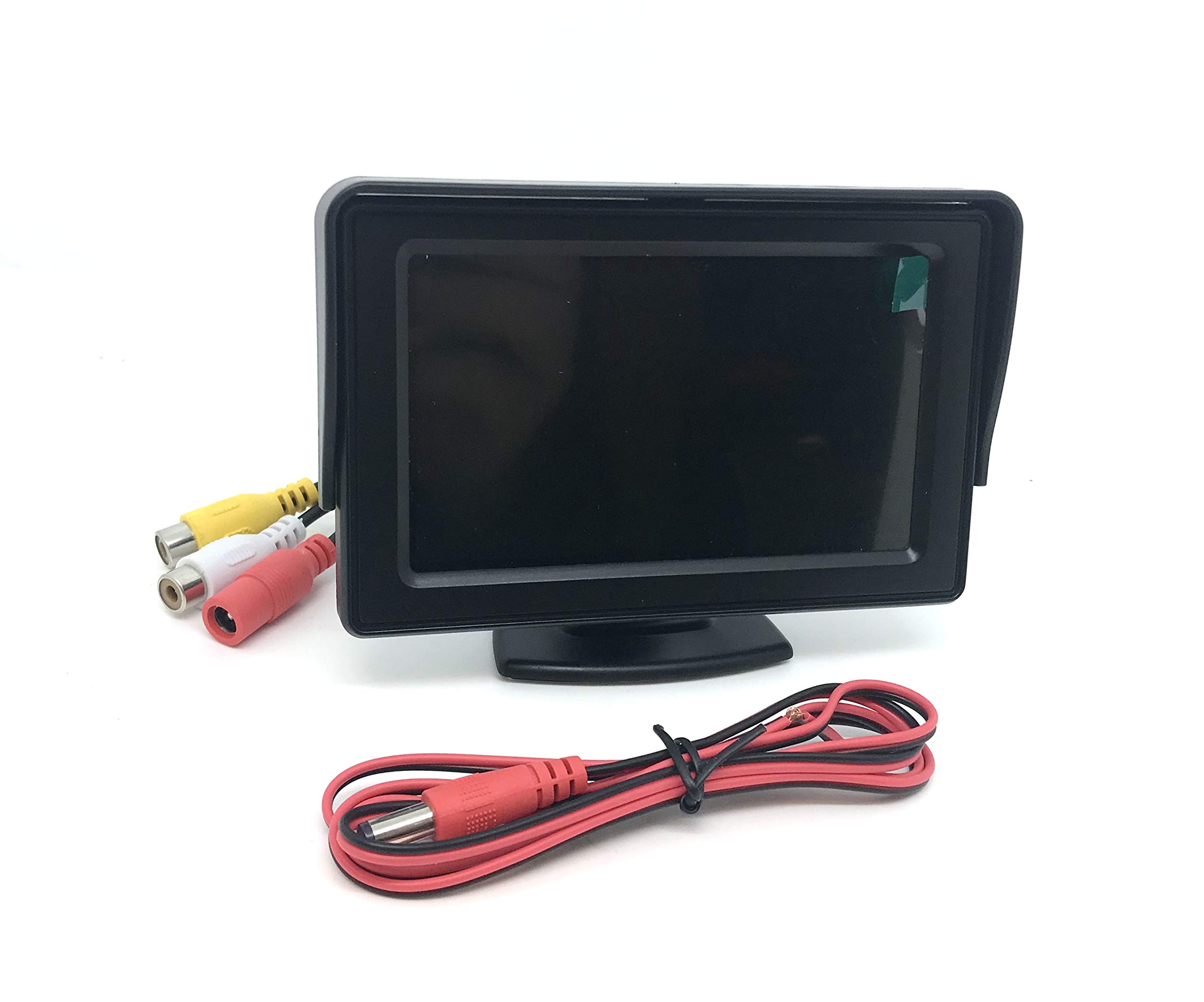 Dolphin Automotive 4.3" LCD Dash Mounted Colour Monitor for Reversing Camera with Phono/RCA Input 12v