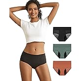 Goat Union Midi Period Underwear for Women Teens, Menstrual Period Panty, Organic Cotton Lining, Full Coverage & Heavy Flow