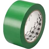 3M Vinyl Tape, 764, 2 in by 108 ft, Green, Social Distancing, Floor &amp; Safety Marking, 1 Pack