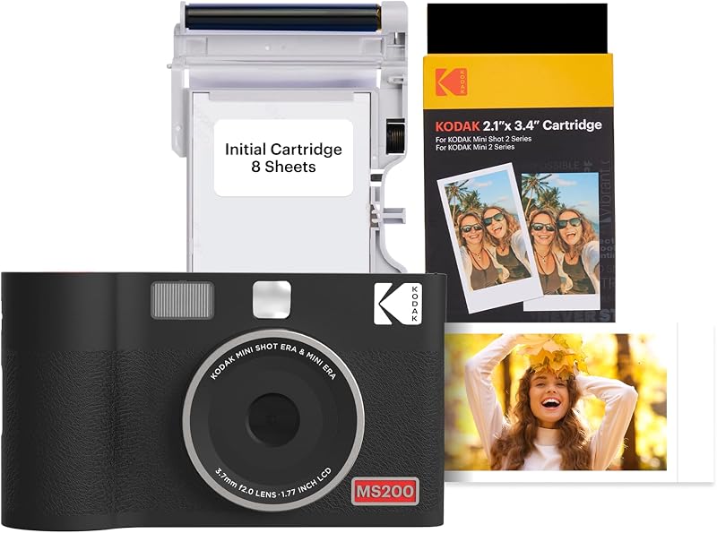 KODAK Mini Shot 2 Era 2x3 Instant Camera Printer 38 Sheets Bluetooth