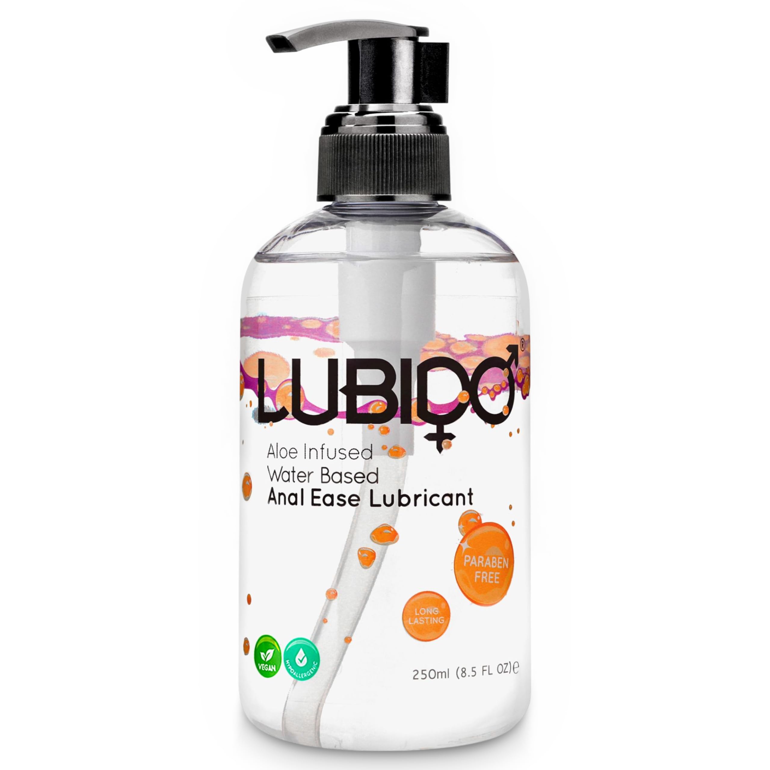 Lubido Aloe Infused Anal Ease Water Based Gel Lube - 250ml