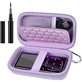 Comecase MP3 Player Case with Maintenance Pen/for Luoran/for Innioasis | Mesh Pocket for Earbuds, USB Cable, Memory Card, Portable for Sports Enthusiast, Music Lovers,Traveler - Purple (Box Only)