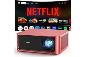 Official Licensed Google TV Projector, Outdoor Projector Built-in Apps-Gray+Black-6