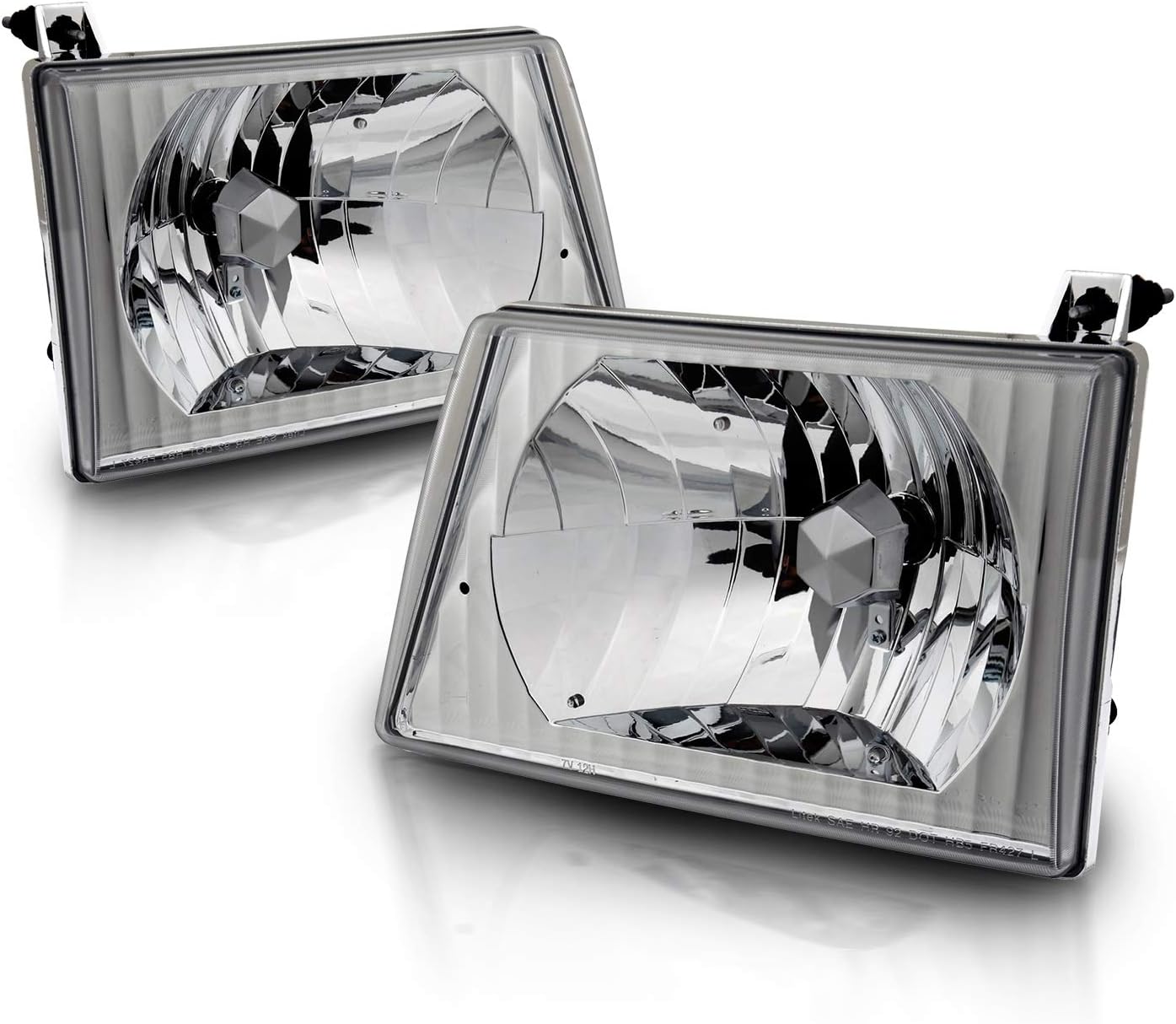 AmeriLite Van Crystal Headlights for Ford Econoline