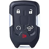 Keymall Keyless Entry Remote Key Fob Replacement for GMC Acadia 2021 2022 2023 /for GMC Terrain 2021 2022 2023 2024/for Chevy Chevrolet Silverado 5 Buttons HYQ1ES 13522854 13522904 434 MHz