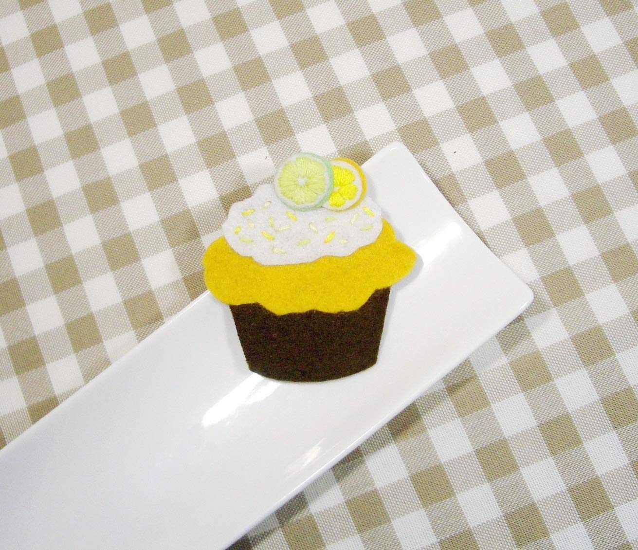 Imán de fieltro Tarta de Limón: Amazon.es: Handmade