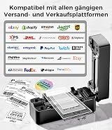 Phomemo 241BT Bluetooth Thermal Label Printer 4x6 Shipping Inkless Windows Mac view 7