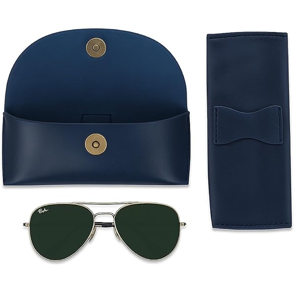 Sunglasses Travel Case Customizable Semi-igid Leathe Case Glasses