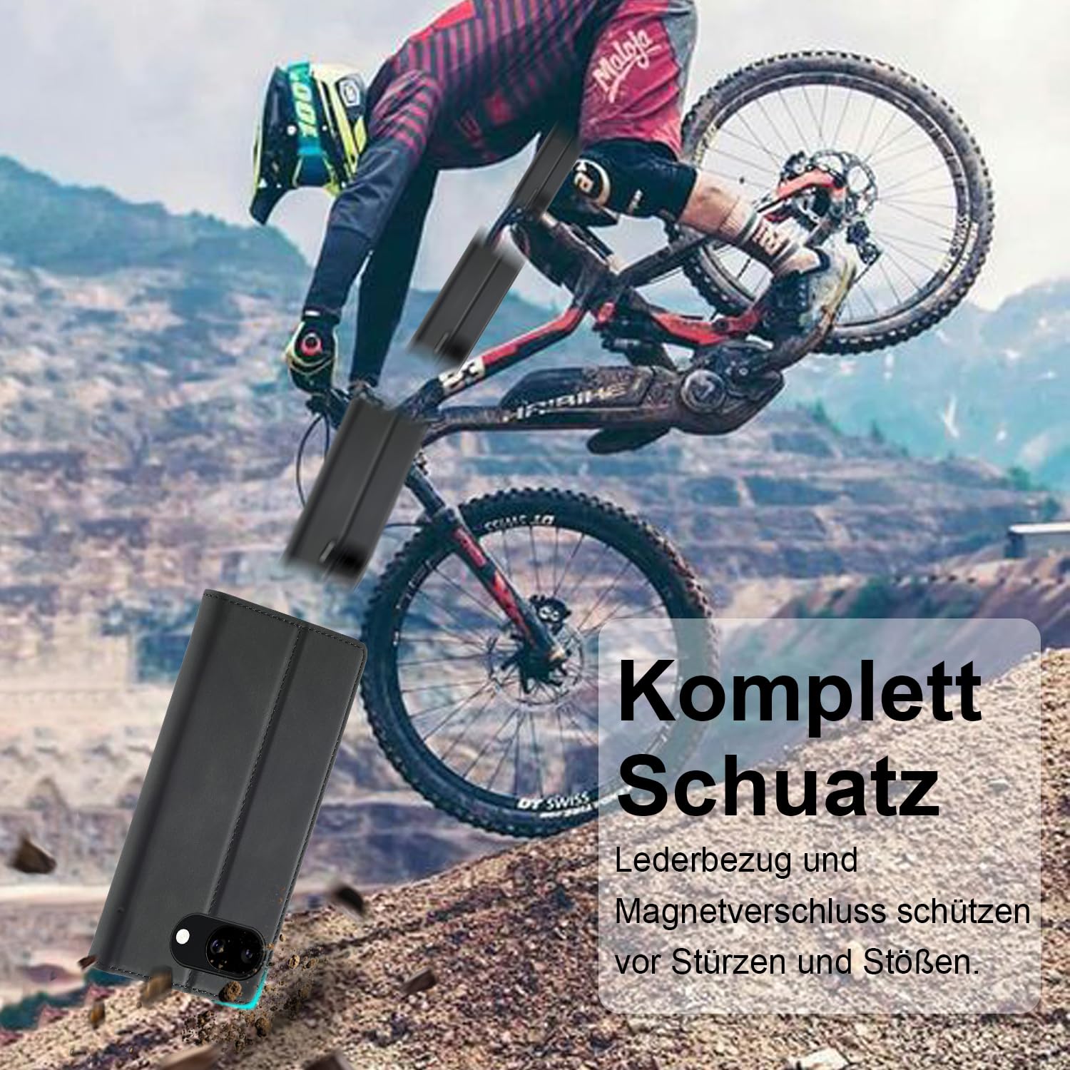 Ailicici Handyhülle für Google Pixel 10A Hülle Leder, Mit Schutzfolie, für Google Pixel 10A Klapphülle Ledermaterial,Kartenfach RFID-Blockierung Wallet Case,Flip Klappbar Schutzhülle Pixel 10 A 5