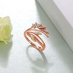 Daixiya Dragon Ring 925 Sterling Silver Adjustable