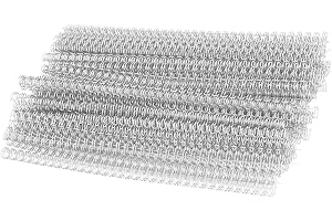 100 Pack Double Loop Wire Binding Spines, YolieraArt 1/4 Inch Spiral Binding Coils for Letter Size,Metal Bindings for Notebook Binder Machine (20 Sheet Capacity, 100P, 3:1 Pitch Twin Combs, Silver)