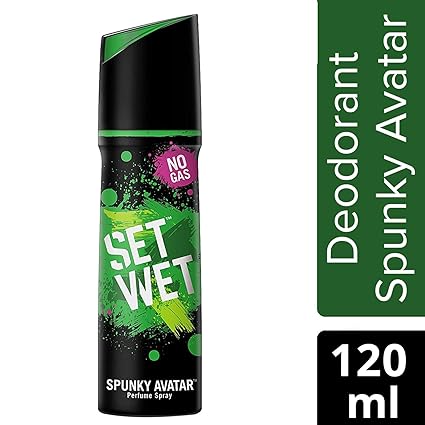 Set Wet Spunky Avatar No Gas Deodorant, 120 ml