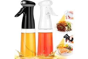 ELVESHOME Oil Sprayer for Cooking, 2 Pack Olive Oil Sprayer Mister, Oil Mister for Air Fryer, Food Grade Oil Sprayer Kitchen Gadgets, Versatile Vinegar Oil Spritzer Plastic Bottle Dispenser for BBQ Baking Salad