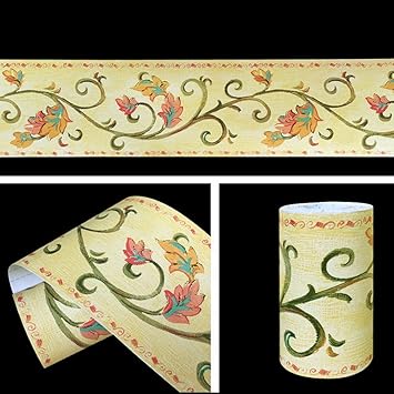 Lovefaye Leaf Vine Wallpaper Border Roll Self Adhesive Wall