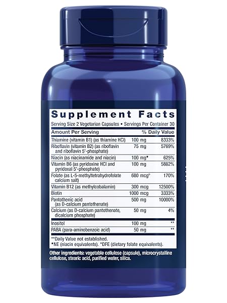 LIFE EXTENSION BIO-ACTIVE COMPLETE B-COMPLEX, 60 VEGETARIAN CAPSULES (2)