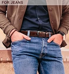 KEMISANT Men Belt-Genuine Leather Belt for Men