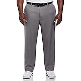 PGA Tour Mens Flat Front Golf Pant with Expandable Waistband (Waist Size 30-44 Big & Tall)