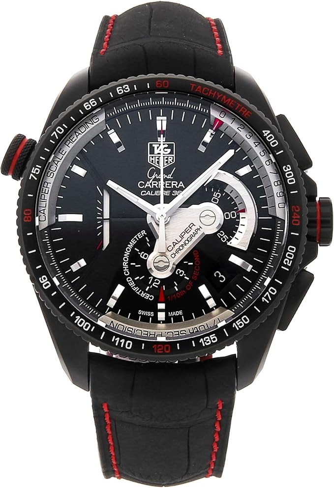 Amazon.com: Tag Heuer Grand Carrera Chronometer Mens Watch CAV5185.FC6237: Watches