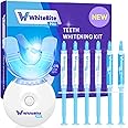 Whitebite Pro Professional Teeth Whitening Kit with Gels for Sensitive Teeth: Teeth Whitening LED Light, 35% Carbamide Peroxi