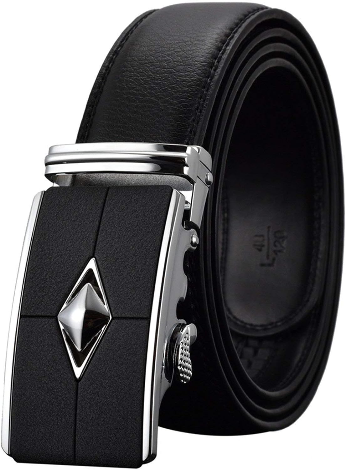 Men'S Automatic Buckle Belt Alloy Waistband Fashion Leather Modern