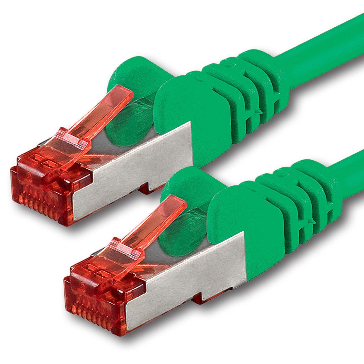 1aTTack.de 1x 30m - Cat 6 network cable patch cable Cat6 RJ45 SFTP - green