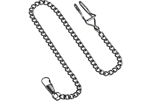 TREEWETO Pocket Watch Vest Chain 14.7 inch (37.5 cm) Black