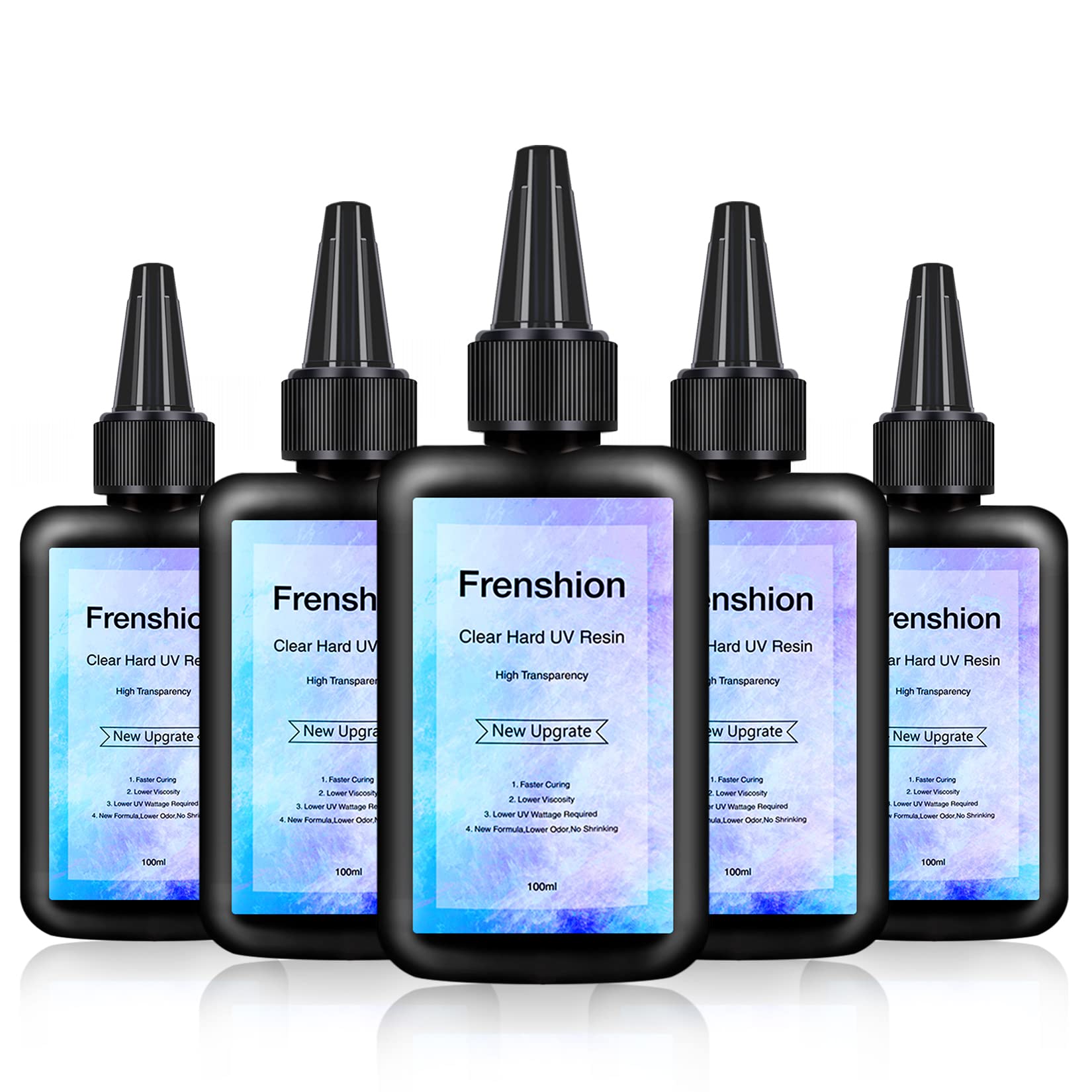 UV Resin-500g Upgrade 1 Minute Quick Cure! Hard Type Crystal Clear Epoxy Resin, UV Glue Ultraviolet Curing, Solar Cure Sunlight Activated Resin Adhesive Glue for Jewelry Making, Casting & Coating