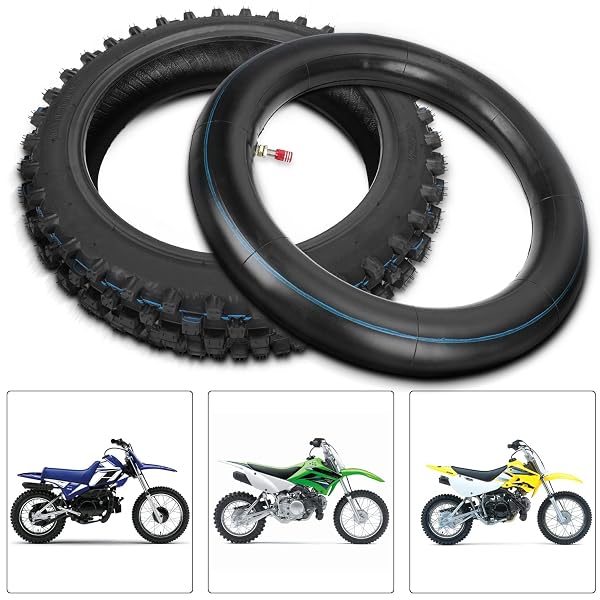 GREHUA 3.00-12 80/100-12 DIRT BIKE TIRE INNER TUBE 12 INCH REAR FOR SSR 90CC 110CC 125CC PW80 CRF70 CRF110 XR70 KLX110 KX65 TTR90 TTR110 JR80 BAJA DR70 COOLSTER QG-214 OFF ROAD MOTOCROSS HEAVY DUTY
