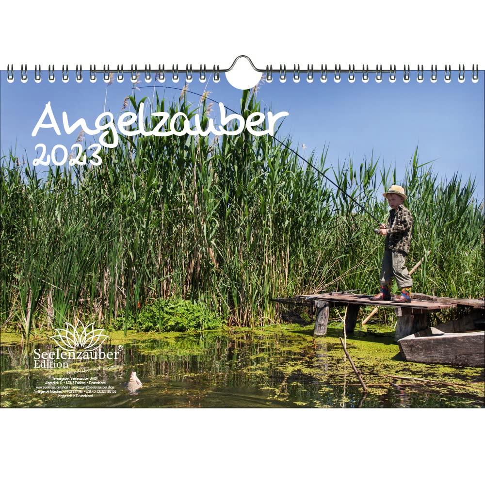 Angelzauber DIN A4 Calendar for 2023 Fishing and Fishing - Soul Magic