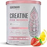 BIRDMAN Creatine for Women | Creatine Monohydrate Powder with Myo & D-Chiro Inositol, Hyaluronic Acid, Zinc, Electrolytes and Vitamins | Sugar Free, Pink Lemonade | 30 Servings