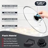 Walfos 4 Pack Silicone Pot Lid Knob Replacement Heat Resistant 450F view 2