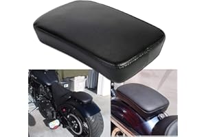 CICMOD OSAN Leather Pillion Pad 6 Suction Cup Rear Passenger Seat for Harley Custom Bikes