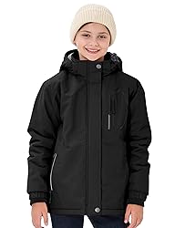 MoFiz Girls Ski Jacket Waterproof Fleece Lined