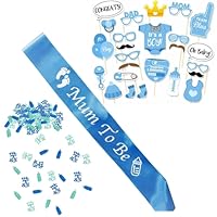 TecUnite 1 Pouce Confetti De Papier De Soie Blanche Bleue Confettis De