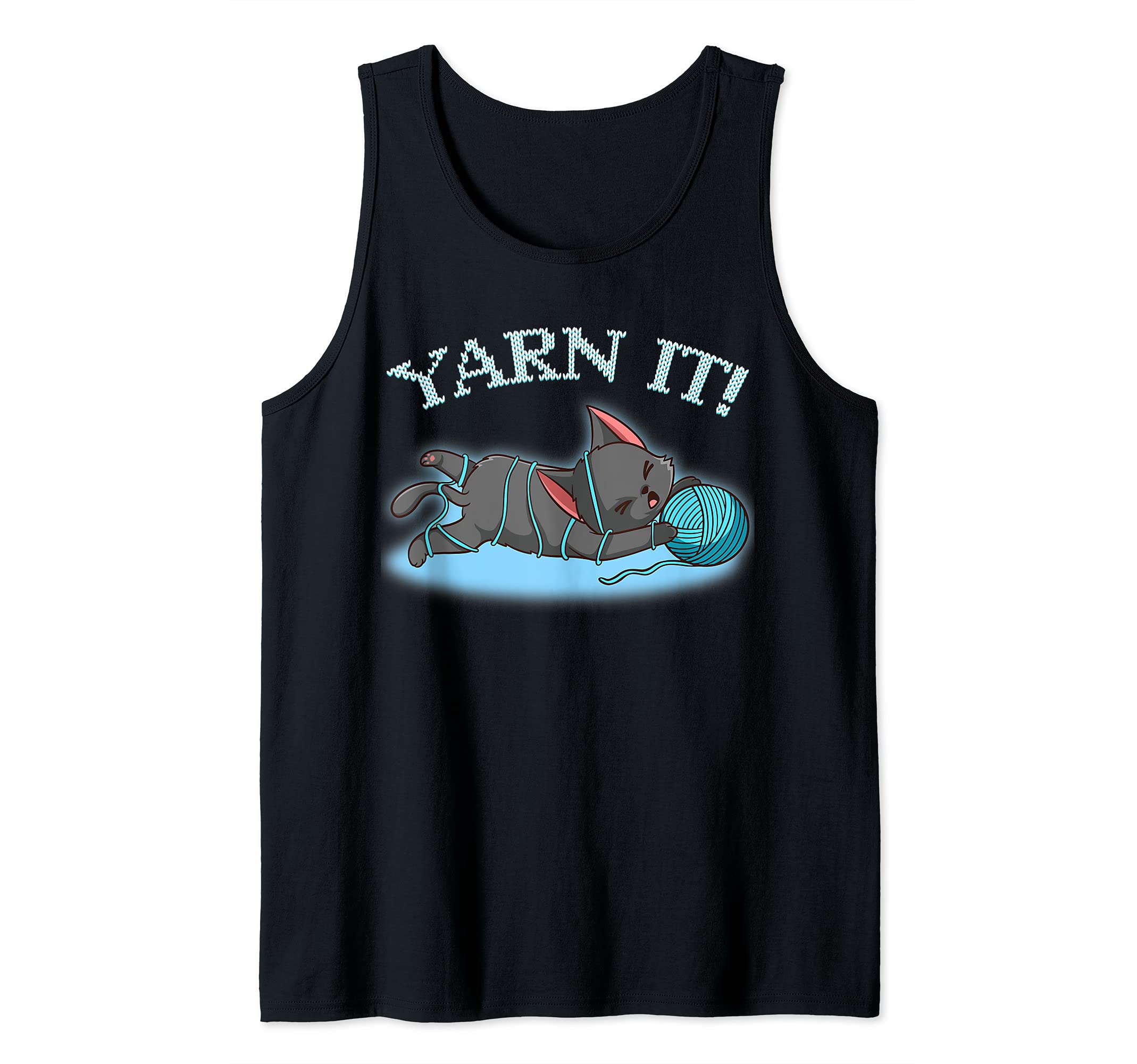 Yarn It Thread Crochet Kawaii Otaku Kitten Claw Pet Meow Cat Tank Top