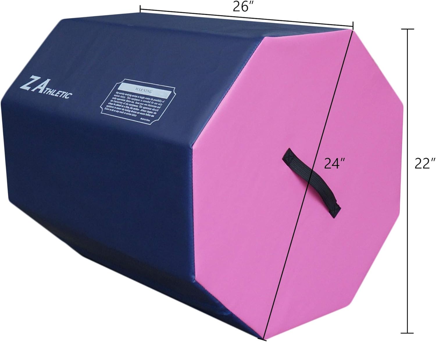 Z ATHLETIC Octagon Mat for Gymnastics, Tumbling, Cheerleading (Pink and Black) : Sports & Outdoors