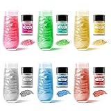 Edible Glitter - 6 Colors Luster Dust Edible with 4
