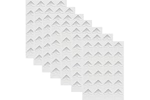 GOONAVI 10 Sheets 240 Pcs Shiny Silver Photo Corners Mounting Self Adhesive for DIY Photo Album Journal