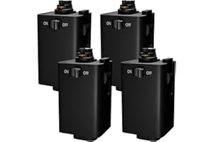 OHLECTRIC Pendant Track Adapter - H Track Adapter Supports 10 Lbs, SVT 18/3 Wire - Black, Pack of 4 - OL-44074-4