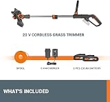 WORX WG163E 18V 20V MAX Cordless Grass Trimmer 2 Batteries 30cm Core view 9