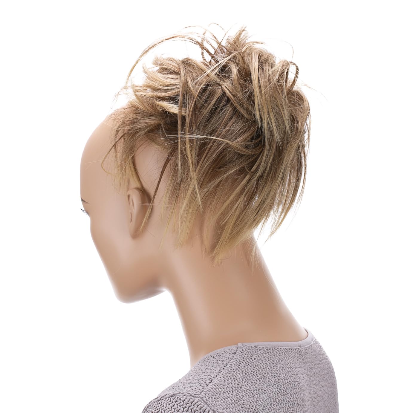 CAISHA XXL Jumbo Hairpiece Scrunchy Updo Bridal Hairstyle Messy Hair Tie Brown Blond Mix G18F