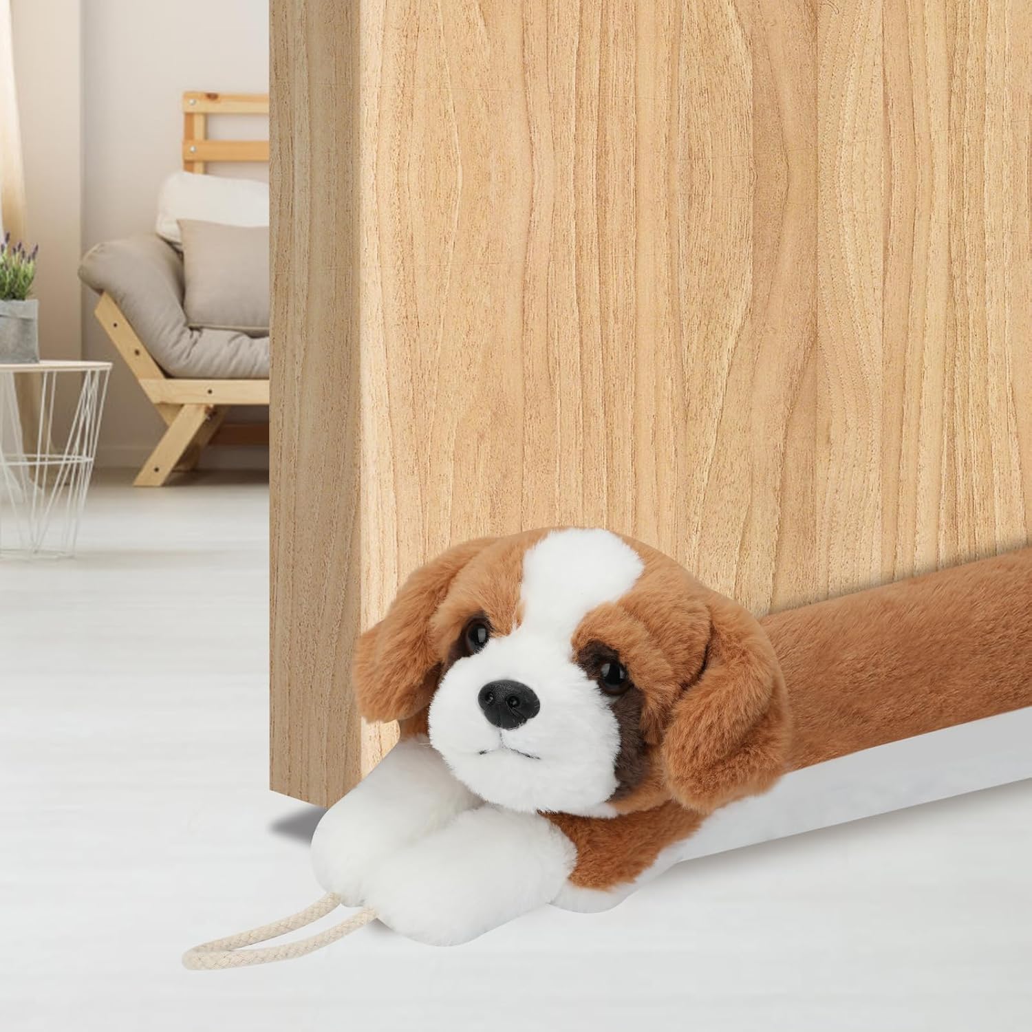 Draft Stoppers - MAGZO Door Draft Stopper 36 Inch,Beagle Dog Door Draft Blocker Sound Noise Cold Air Wind Dust Proof Energy Saving