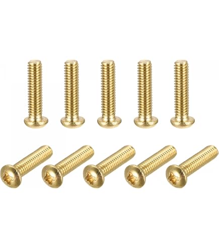 PATIKIL Knurled Thumb Screws – 50-Pack 8#-32 X 12mm Flat Tip Metal Bolts For Lamps, Furniture & Electronics (Zinc Tone)