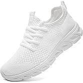IQYNAM Running Shoes for Men Women Slip on Unisex Walking Tennis Non-Slip Work Shoes Lightweight Breathable Athletic Workout Gym Sneakers Casual Fashion Sneakers