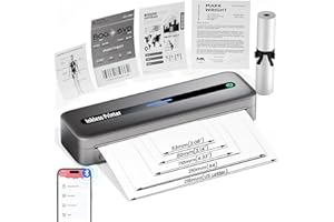 Omezizy Portable Printer Wireless for Travel, Wireless Portable Printers, Thermal Printer for Laptop & Phone Compatible with Travel, Business, Support 8.5 x 11 Letter & A4 Thermal Paper
