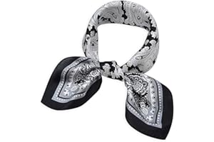 21 Inch Corciova 100% Real Satin Small Square Silk Neck Scarf Scarves Neckerchiefs