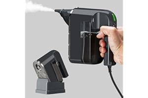 Spurgehom Handheld Steam Cleaner, 25S Quick Heating Portable Steamer with Visible Water Level,15-Piece Accessory Set Fast Heating for Car, Carpet, Upholstery, Couch, Tile, Windows Cleaning