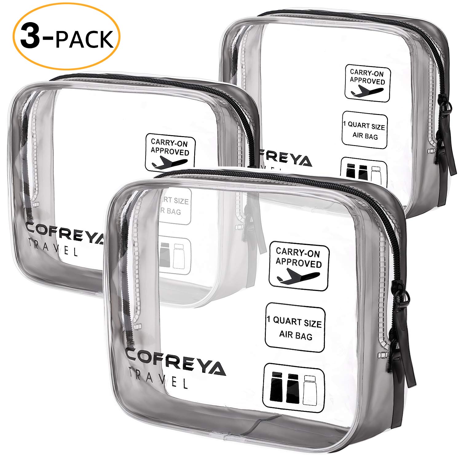  Tsa Approved Clear Travel Toiletry Bagquart