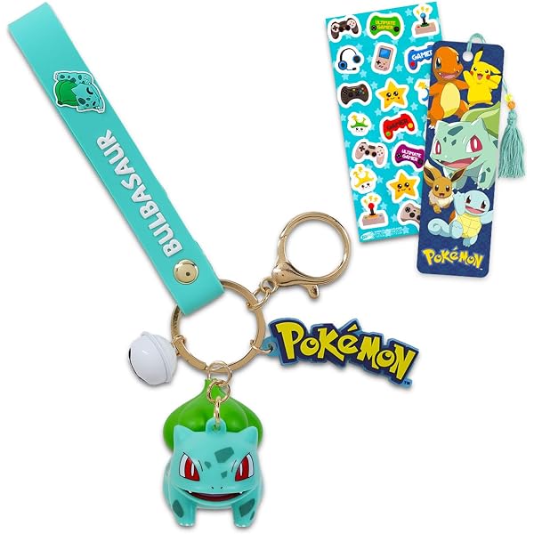 Nintendo Pikachu Keychain Bundle ~ Deluxe Silicone 3D Character