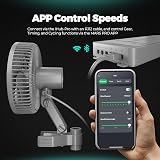 Mars Hydro 6 Inch Clip On Fan for Grow Tent 350 CFM 32 dBA 10 Speeds view 3